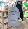 Minimalist Corduroy Backpack - Cute Japanese & Korean Style for Girls