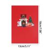 3D Christmas Fireplaces Greeting Card Festive Warm Wishes and Celebrations Holiday New Year Present