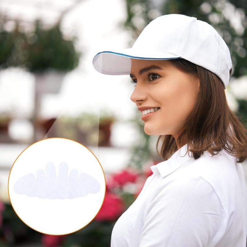 Pack of 10 Infant Adults Baseball Cap Sweat Absorbing Inserts Felt Fabric Gentle On Skin Easy To Clean