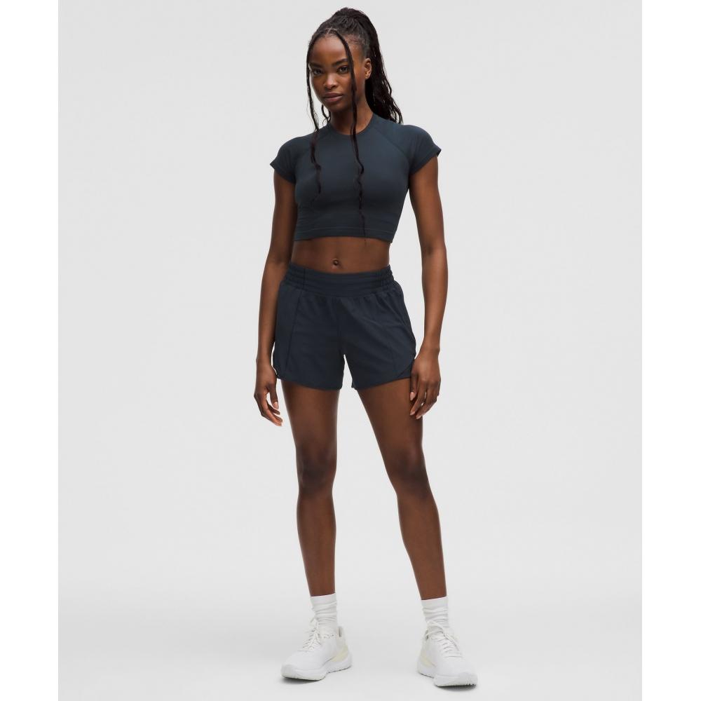 Lululemon Hotty Hot High Rise Lined Short 4  True Navy