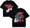 Rurouni Kenshin Anime Liebhaber T-Shirt Harajuku Baumwolle Neues Modell High Street Retro Mode Übergroß Unisex Heißes Produkt Atmungsaktiv