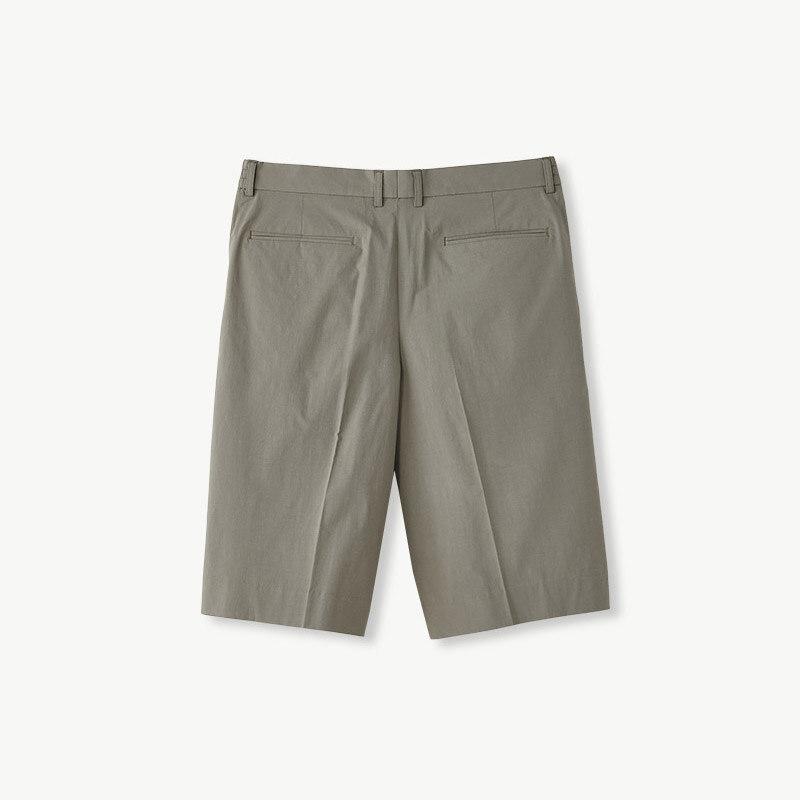 STCO Cotton Bermuda Half Pants Khaki (Real Wide Fit)_Shpvb72Wsk