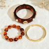 European and American Retro Smudge Round Splicing Bracelet, Personality Trend Versatile Bracelet, Niche High-end Exaggerated Jewelry Women