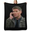 Dean Winchester Candid Throw Blanket Stylish Couch Blanket for Home Living Room