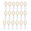 18Pcs Wood Beads Rosary Bracelets with Bag for Church Activity and Babys Room