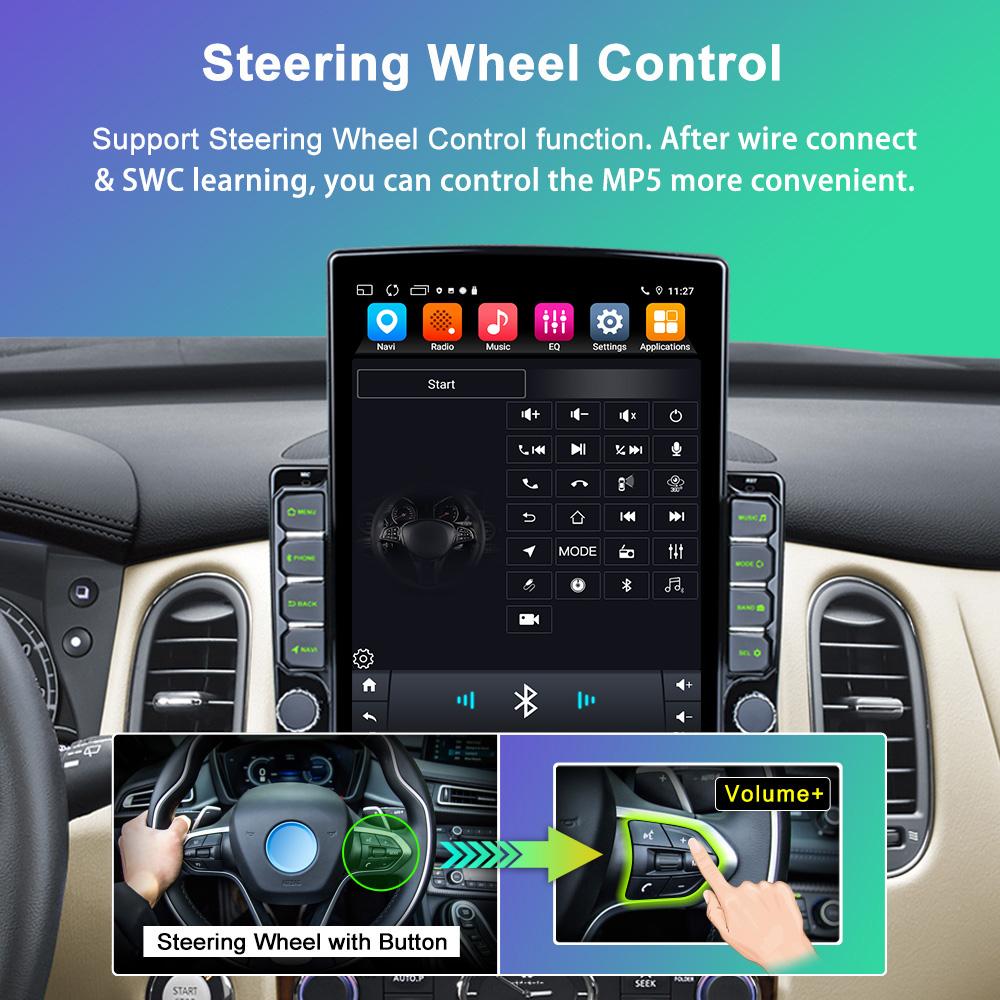 Android Carplay Car Radio GPS Multimedia Video Player for Tesla Type 2DIN Universal 9.7 Inch Car Audio Stereo 2 Din