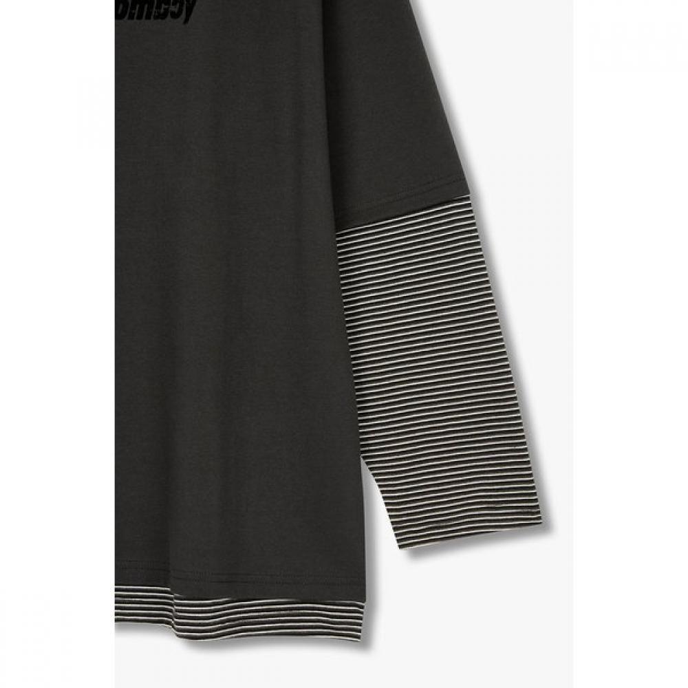 STudio Tomboy STripe Layered Long Sleeve T shirT 9176322979