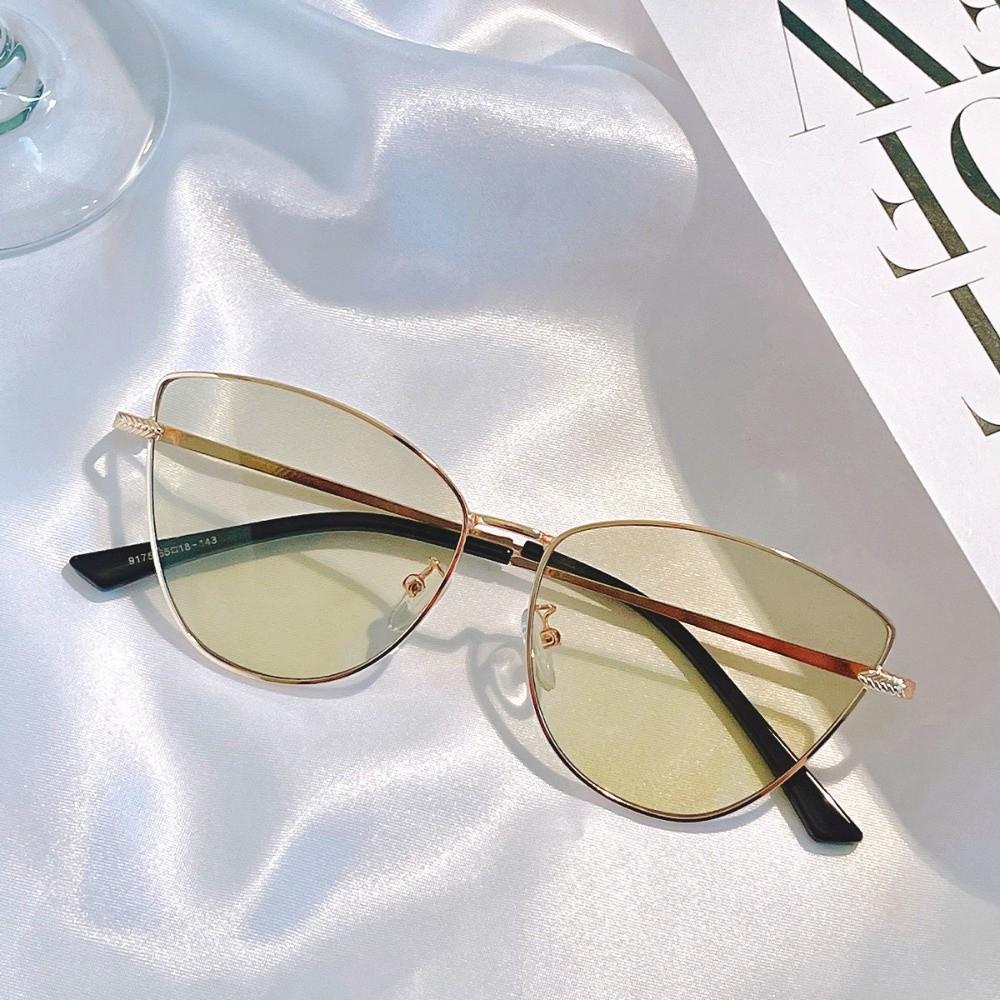 Multicolor Cat Eye Sunglasses Zinc Zinc Alloy Frame Big Frame Sun Glasses Vintage UV400 Eyewear  Selfie