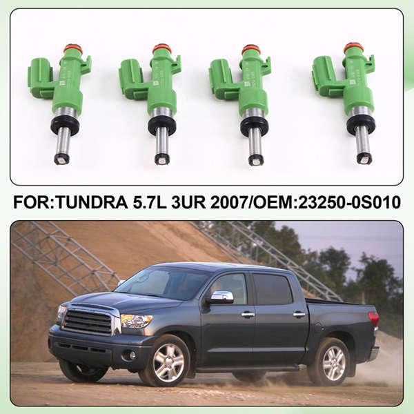 Set of 4 Fuel Injectors 23250-0S010 Compatible with Toyota Tundra