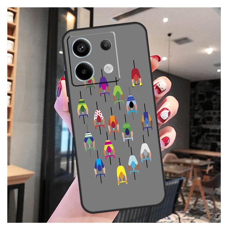 Bike Bicycle Case For Xiaomi Redmi Note 13 12 10 9 8 11 Pro 12S 11S 10S 9S Remdi 13C 9C 10C 12C Cover