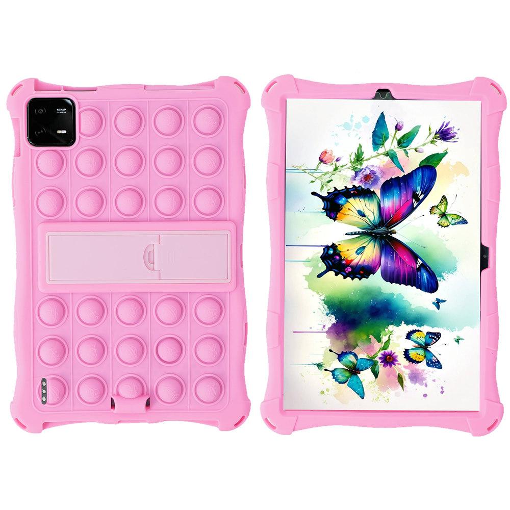For Xiaomi Mi Pad 6 Case Bubble Toys Soft Silicone Kids Tablet Cover For Mi Pad 6Pro Kickstand Shockproof Fundas