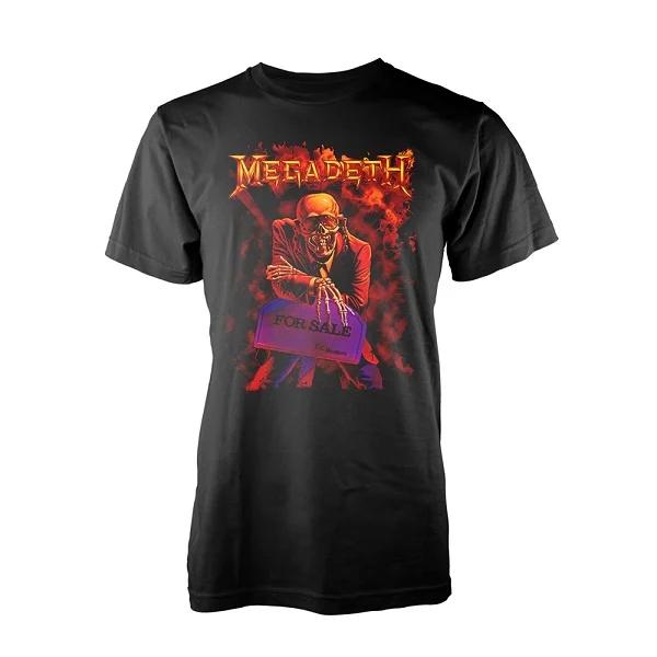 2025 Léto MEGADETH Peace Sells But Who’s Buying Americké Retro Street Volné Pánské a Dámské Tričko s Krátkým Rukávem Streetwear