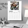 Compact Desk Calendar 2026 Wall Funny Sasquatch Fitness 12 Month Humorous Coil Bound Gym Themed Gag Gift for Men Cryptid Fans Lovers Monthly Planner