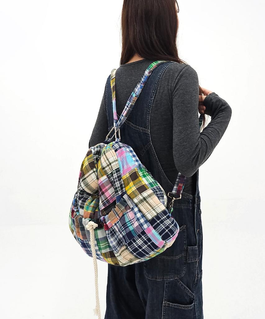 Sonnetofnight Patchwork 3-Stage Transformation Bag Check Pattern - Large L