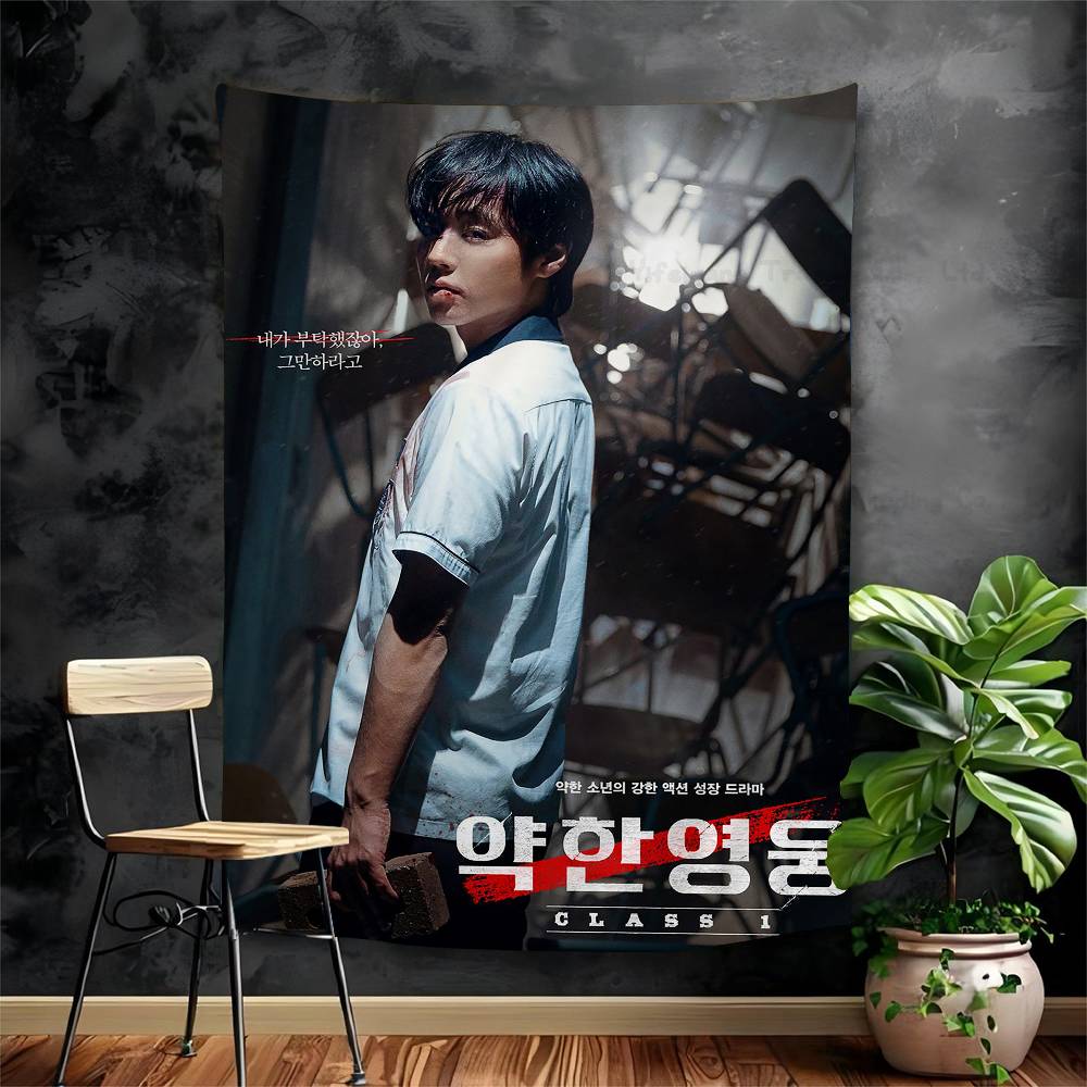 

Korean Tv Series WWeak Hero Class 1 2 Chart Tapestry For Living Room Home Dorm Decor Art Home Decor 74x94cm(29x37in)