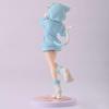 22CM Anime Remu Figure Rem Ram Cute Standing Pose Cat Ears Dresses Action Figure PVC Model Ramu Figurine Home Collection Gifts