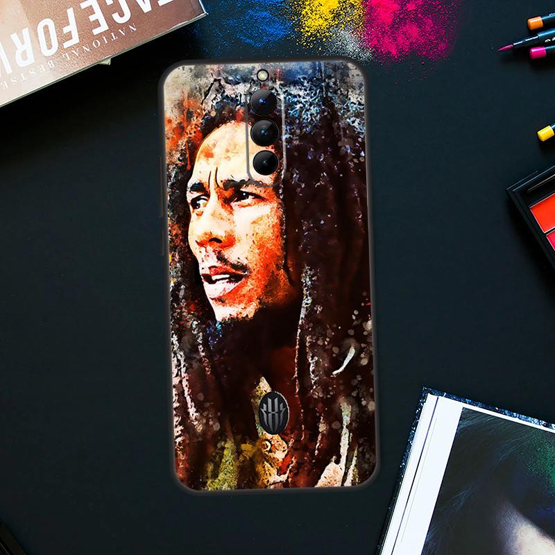 

Bob Marley Case For ZTE Nubia Red Magic 9 Pro Plus RedMagic 8 8S Pro Plus 6 7 6S 7S Pro 5S 6R 5G Cover Red Magic 6Pro