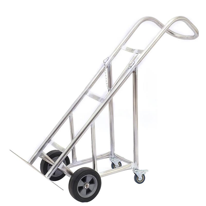 Luogang 304 Stainless Steel Single Gas Cylinder Cart