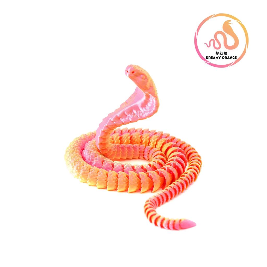 3D Printed Snake Serpent Figures Desk Accessories  for Boy 3D Printed Dragon Room Desktop Ornament Office Accessories Figurines