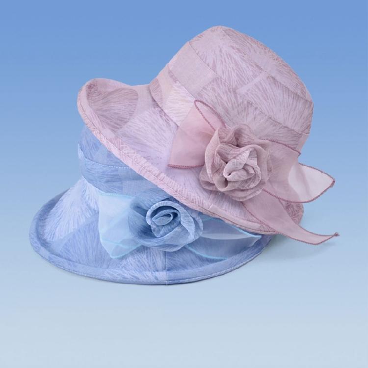 Women's Breathable Sun Hat with Delicate Flower Decoration Foldable and Convenient for Everyday Wear and Travel