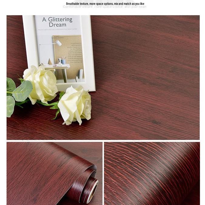 Selbstklebende Tapete mit Massivholzmaserung für Möbel- und Schrankrenovierung