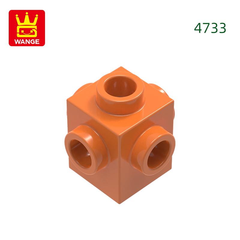 Non-Toxic 225Pcs/Lot 4733 1X1 With Studs On 4 Sides Block Moc Color Accessories Compatible With Brick Diy Children'S Toy Assembly Parts