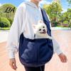 Compact Pet Travel Sling Crossbody Cat Carrier, Portable Hands Free Sling, Snap Closure, for Teddy Carrying Bag with Safety Buckle Small Dogs And Cats