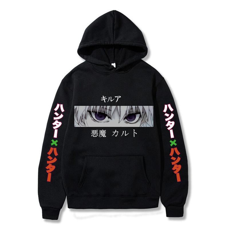 Autumn Winter Hunter Hisoka Kurapika Hoodies Women Killua Zoldyck Devil Eye Sweatshirts Unisex Anime Hxh Hoody Tops