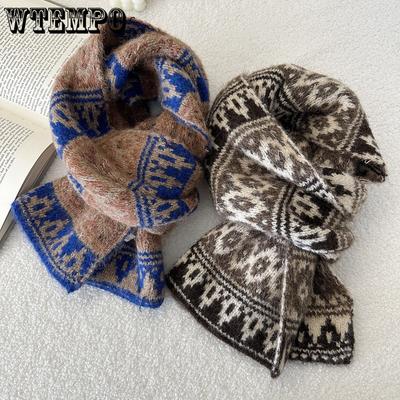 Winter Warmer Schal Verdickter Süßer und Niedlicher Gestrickter Woll-Halswärmer