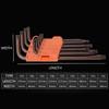 Extra dlouhé rameno AllenTorque Sae Metrický Torx klíč Široce 9ks Použijte Imbusový klíč Allen Nástroje Sada klíčů