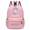 60123-8 Mochila Unissex para Meninos e Meninas KATSEYE Estampada Mochila de Estudante Escolar Impermeável Leve