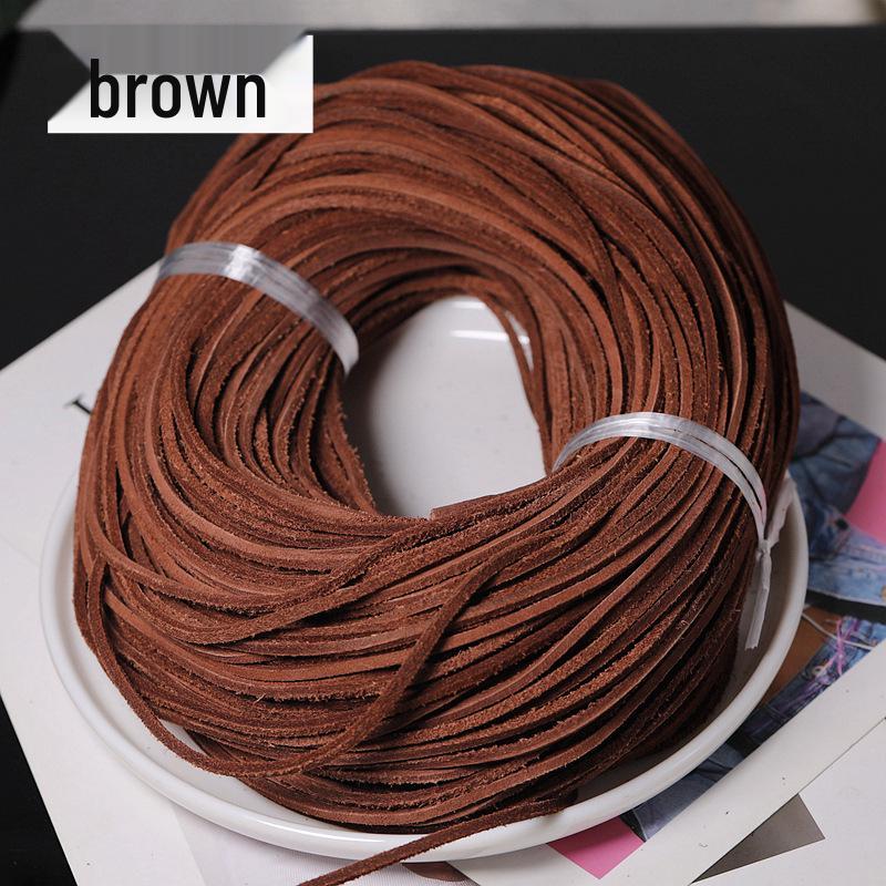 3.0mm Colorful Dyed Yak Leather Cord for DIY Bracelets & Necklaces