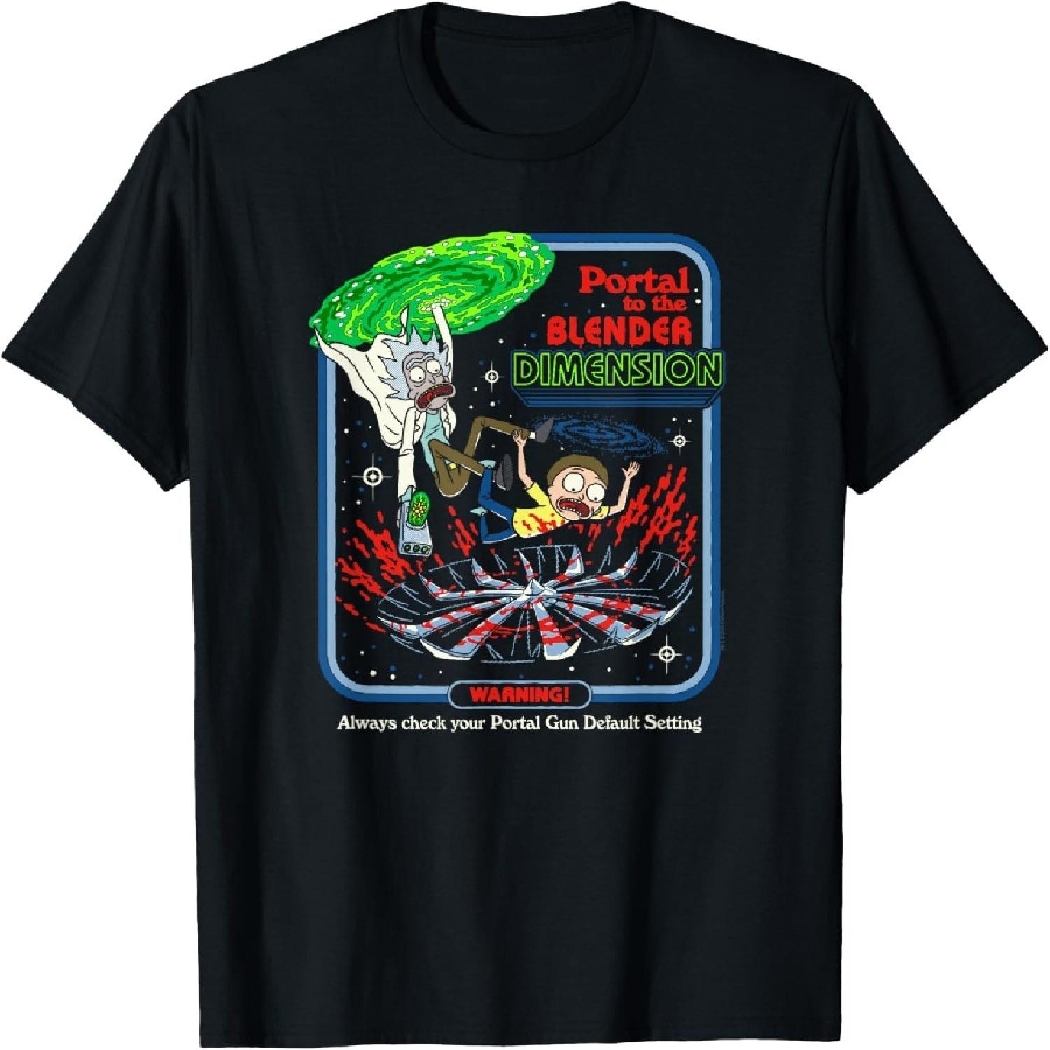 Футболка Steven Rhodes x Rick & Morty Портал в Измерение Блендера XXXXXL разноцветный