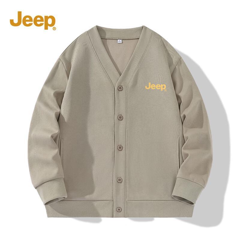 Jeep Men s Knit Casual Cardigan L