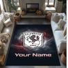 FC Twente Bedruckter Kristall-Samt-Teppich Rutschfester Kristall-Samt-Teppich für Sofa Schlafzimmer Innenbereich Heimdekoration