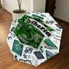 1PC Slytherin Reading Umbrella-8-Rib Reinforced, Automatic Open, Lightweight & Durable, Cute Fashion Accessory for Outdoor, D2619
