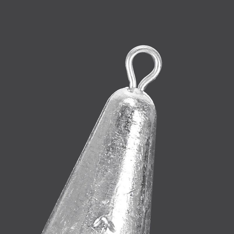 Teardrop Lead Sinker with Scale - Quick Hang Fishing Weights for Casting and Dropping