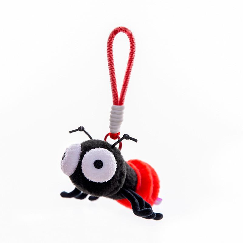 Cartoon Insect Plush Keychain Cute Toy For Students School Bag Decor