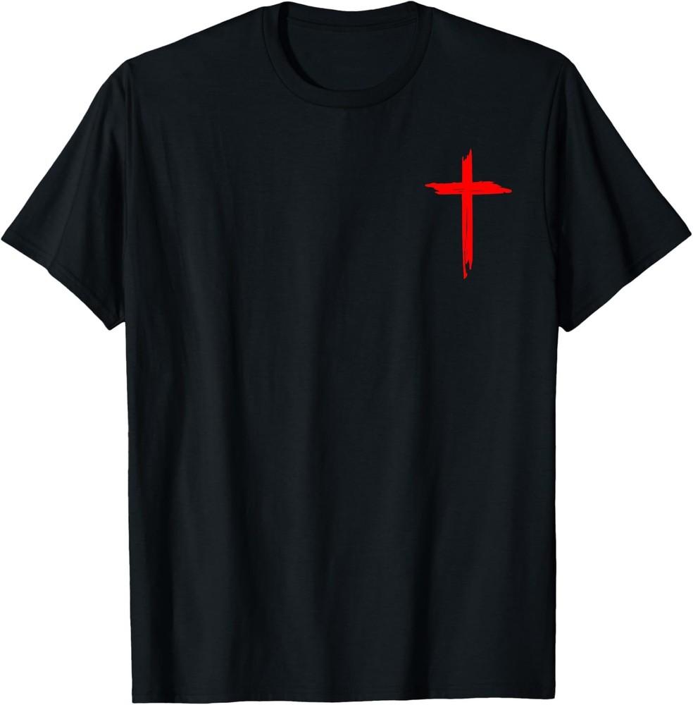 

Need Prayer Tap My Shoulder Cross Bible Verse 2 Sides TShirt Unisex T-Shirt L