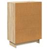Drawer Cabinet Sonoma Oak 66 X 34.5 X 90 Cm Particleboard