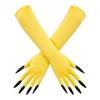 Halloween Long Nail Gloves for Women Witch Costume Party Accessories