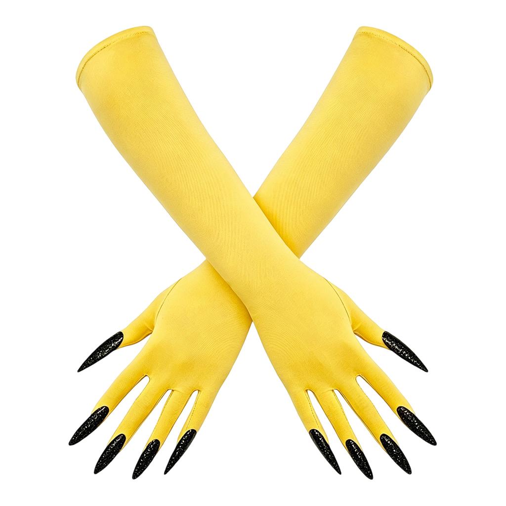 Halloween Long Nail Gloves for Women Witch Costume Party Accessories