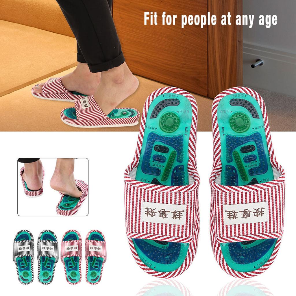 Acupoint Magnetic Therapy Massage Slippers Healthy Feet Care Massager Magnet Shoes Acupoint Massage Slippers