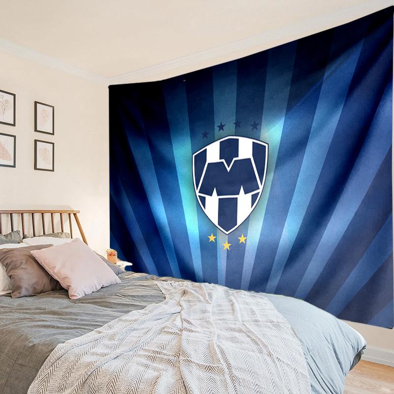 1PC Monterrey Emblem Design Tapestry Hanging for Bedroom,Livingroom, Playroom,Decor Art Room Wall Tapestry Holiday and Birthday Gifts