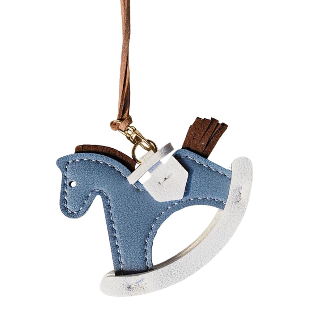 Car Ornaments Adorable Horse-shaped Car Mirror Pendant Horse Bag Charm for Trailer RV Truck Automotive Sedan Pickup Backpack