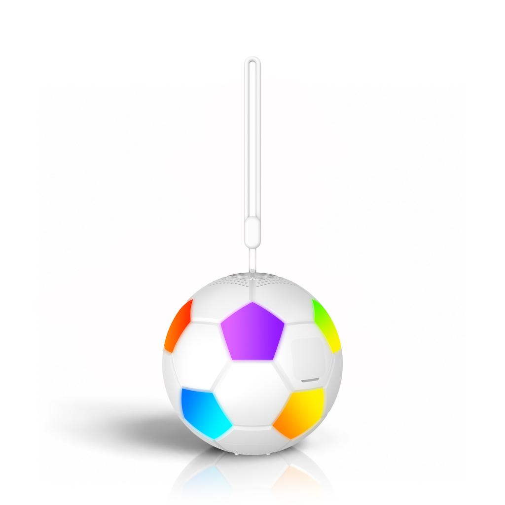 MusicMate MM-SB40-W FootballWave LED Bluetooth Speaker