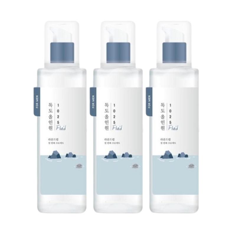 Round Lab For Men 1025 Dokdo All-In-One Fluid 200ml – Moisturizing Soothing Men’s Skincare, Low-Irritation All-in-One Care
