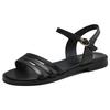 Elegant Women's Summer Sandals Shoes Genuine Leather Casual Flats White Beach Shoes Confortable Flip Flops Girls Footwear