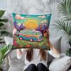 50X50Cm Colorful Campers Pillowcase 100%Polyester Living Room Bedroom Sofa Office Cushion Case Home Decoration