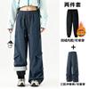 Men Women 3-in-1 Waterproof Windproof Hiking Ski Pants With Fleece Liner Winter Outdoor Trekking Camping